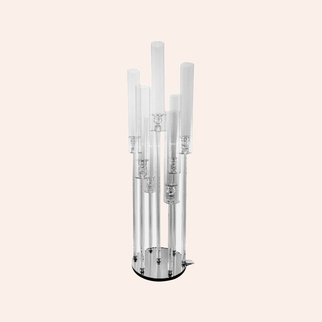 Round Crystal Candelabra